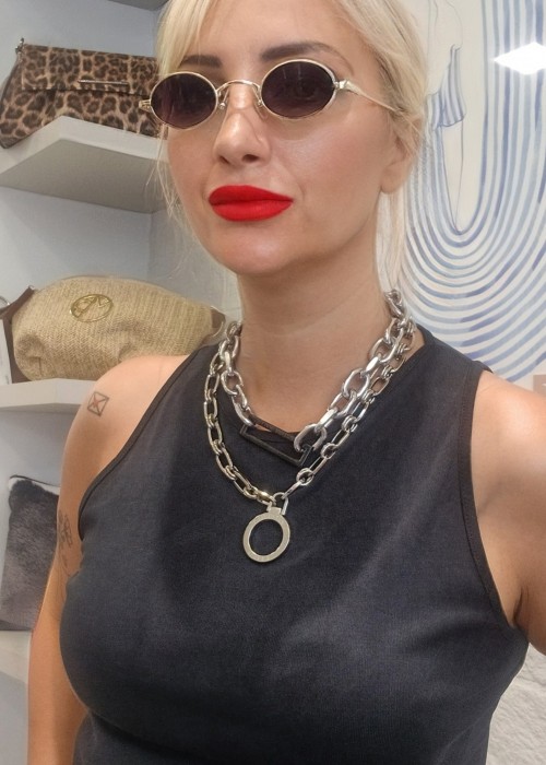SILVER BROWN SUNGLASSES
