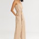 THE SCOOP JUMPSUIT BEIGE THE SCOOP JUMPSUIT BEIGE