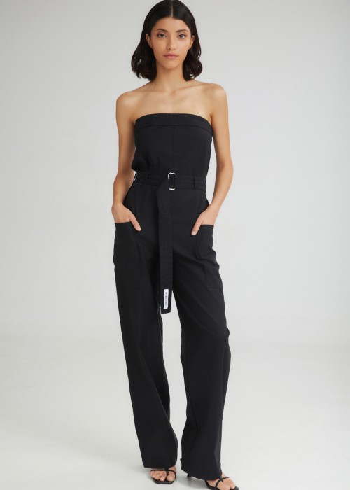 THE SCOOP JUMPSUIT BLACK