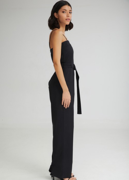 THE SCOOP JUMPSUIT BLACK
