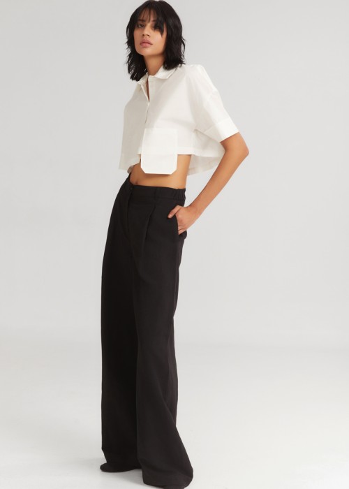 THE PARFET CROPPED SHIRT WHITE