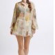 ΕROS PRINTED TUNIC TOP BUTTER WALL PRINT ΕROS PRINTED TUNIC TOP BUTTER WALL PRINT