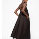 cotton dress open back in black cotton dress open back in black