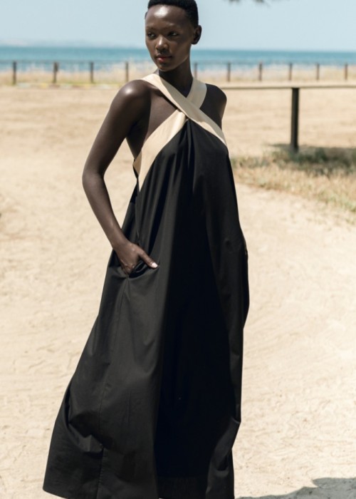 POPLINE LONG DRESS POPLINE LONG DRESS