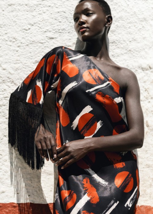 DRESS WITH FRINGES