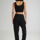 THE SORBET CROPPED TOP BLACK THE SORBET CROPPED TOP BLACK