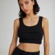 THE SORBET CROPPED TOP BLACK THE SORBET CROPPED TOP BLACK