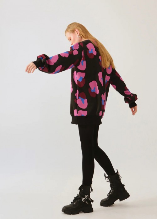 oversized sweatshirt black leopard oversized sweatshirt black leopard