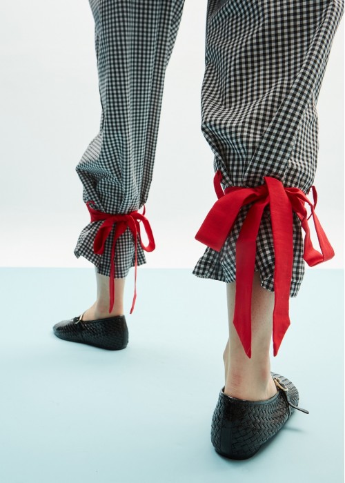 THE PANTS GINGHAM BLACK